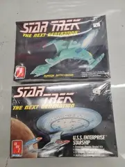 Lot Of 2 Star Trek Next Generation Model Ship Kits. See Pics And Descrip