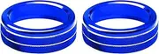 POEXIR A CLA GLA X156 C117 W176 Car Center Console Air Condition Knob Switch Trim Cover Ring Interior Accesssories Car Air Conditioner Knob(Size:Blue)