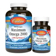 Carlson Labs Maximum Omega 2000 Softgels 90+30