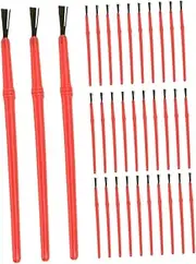 50pcs Painting Pen Paint Brushes Detail Brush Paint Brush Small Paintbrushes Face Painting Brushes Tiny Paint Brush Water Color Brushes Small Brushes Plastic Red