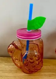 Target Pink Flamingo Mason Jar 16 oz Glass Tumbler