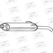 Redback Mufflers Bolt-On to suit Peugeot 205 86-87 - M5901