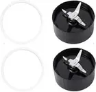 2 X Magic Bullet 250W Blender Blade Replacement for MB1001 Series, + 2 Extra ...