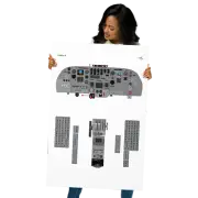 Cessna Citation II Cockpit Training Poster 24"x36"