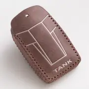 For GWM WEY TANK Keychain Great WallRemote Car Key Case Fob Cover Leather
