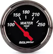 Auto Meter 1437 Designer Black Water Temperature Gauge