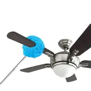 Ceiling Fan Cleaner Duster Flexible Detachable Handle Dust Cleaner-Blue