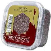 The Army Painter Battlefield: Brown Battleground Basing, 150 ml-For Miniature Bases & Terrains -Scenics Static Grass, Model Terrain Grass, Terrain Model Kit & The Army Painter Tufts for Bases of Minis