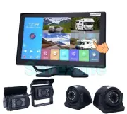 10.1" 4K Split DVR MP5 Monitor+ 4 x AHD 1080P RV Rear View Reverse Backup Camera