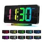 Digital Alarm Clock Digital Clocks Colorful Clocks with Atmosphere Night Light