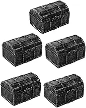 Storage Box Set 5pcs Pirate Treasure Box Toys Vintage Style Treasure Chest Toy for Boys and Girls Home Decorative Storage Boxes