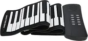 Hand Roll Piano 61 Key Silicone Rechargeable Keyboard Musical Instrument for Portable Performance
