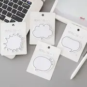 Speech Bubble Sticky Note Pads Rectangle - One Size
