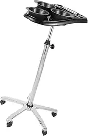 Eigell Rolling Salon Tray on Wheels, Hairstylist Tray Hair Dyeing Rack Barber Tool Trolley Salon Trolley Cart Rolling Cart for Salon