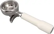 Stainless Steel 58MM PORTAFILTER 2 Ears Filter Holder for Nuova Machine Replacement Part (White)