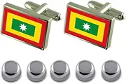 [Select Gifts] Shirt Dress Studs Barranquilla City Colombia Flag Cufflinks