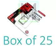 SDS/64GB KINGSTON CANVAS SELECT 64GB 80MB/s Class 10/UHS-I HD SDXC CARD - 25pcs