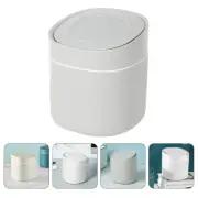 Desktop Trash Can Small Waste Bin Storage Container Elder Office