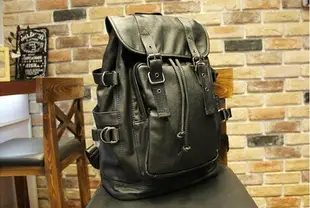 FINDSENSE Z1 韓國 時尚 潮 男 皮質 校園 學生電腦包 書包 後背包 雙肩包