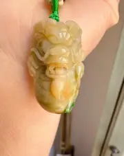 Yellow/green Dragon Jade /jadeite Pendant