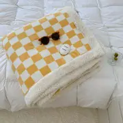 150*200cm Fleece Throw Blanket Soft Warm Buffalo Plaid Plush Blankets and Throws