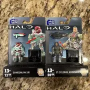Mega Construx Halo Universe SPARTAN MK VII And Lt Colonel Kinsano Lot Brand New