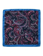 [Dom Bagnato] Piumato Paisley Silk Pochette in Wine