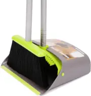 Broom and Dustpan Set, Broom with Dust Pan with Long Handle Combo Set for Offic