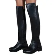 Where's That From Womens/Ladies Diem PU Pull-On Knee-High Boots