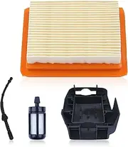 HAISHINE Air Filter W Cover Kit for Stihl FS120 FS200 FS200R FS200R FS250R FS250 FS300 FS350 String Trimmer, Durable Chainsaw Replacement Parts Replace 4134 141 0300 for Upgrade Your Chainsaw