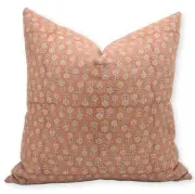 Thick Linen Throw Pillow Cover, Outdoor Pillow 18" x 18" (Pack of 1) Orange