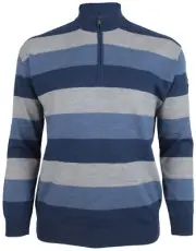 PAUL & SHARK YACHTING Men's Pullover Sweater Jumper Zip Neck Size 3XL 100% Wool
