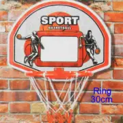 Kids Indoor/Outdoor Basketball Backboard Ring Hoop Rim System with Ball & Pump