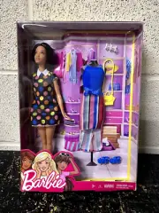 Barbie Latina Polka Dot Striped Dress You Can Be Anything FFF60 NEW DAMAGED BOX