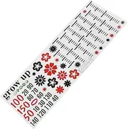 Kisangel Cartoon Growth Chart Wall Stickers Self Adhesive Height Measurement Decals for Nursery Decor with Adorable Animal and Heart Patterns for Showers and Birthdays