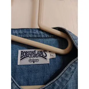 🔵 BOBSON 伯布森  花朵字母刺繡牛仔外套 女款 牛仔襯衫 牛仔外套 BOBSONLADY JEANS