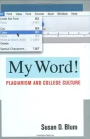 MY WORD!: PLAGIARISM AND COLLEGE CULTURE By Susan D. Blum - Hardcover BRAND NEW