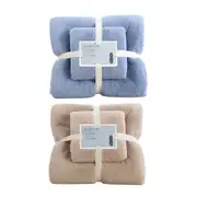 Coral Velvet Towel Set Bath Towels Soft Absorbent Quick Dry Face Hand Cloth Home