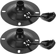PLAFOPE 2Pcs Sturdy Office Chair Swivel Base Plate Metal Control Plate for Desk Chairs Replacement Accessory for Efficient Maintenance and Easy Assembly