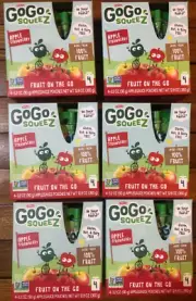 24 PK GoGo squeeZ Apple Strawberry FLAVOR 3.2oz pouches EXPIRES JUNE 2025