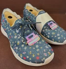 Skechers Stretch Fit Memory Foam Slip-on Shoes Navy Floral Machine WashSz 7.5