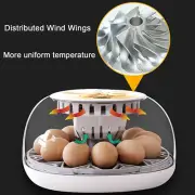 12 Egg Incubator Digital Automatic Turning Chicken Hatching Quail Eggs Poultry