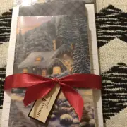 Thomas Kinkade Memo Pad Set Or Puzzle Hallmark Holiday Memo Pads #3 &pen Free