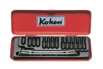 KOKEN RATCHET SPANNER WITH BIT SET 1202