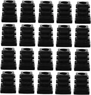 TEHAUX 20pcs Adjustable Plugs with Internal Threading for Nut Covers Durable and Versatile Caps for Furniture Securing Screws and Bolts in Cabinets Tables and Chairs