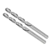 3.5mm YG6X Tungsten Carbide Left Hand Straight Shank Twist Drill Bits 2-Pieces