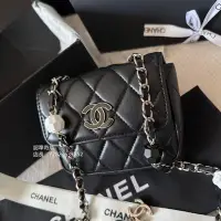 在飛比找Yahoo!奇摩拍賣優惠-二手正品 CHANEL 香奈兒 23P 菱格紋 愛心鏈條 小