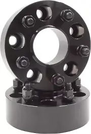 2 Pcs Hub Centric Wheel Spacers 5 on 4.75 120.7Mm 2.00" Thick 7/16" Thread Stud