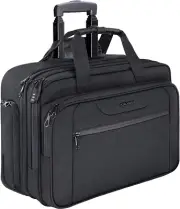 Rolling Laptop Bag Premium Wheeled Briefcase Fits up to 17.3 Inch Laptop Water-P