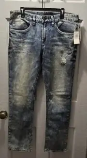 NWT Mens Buffalo David Bitton Ash-X Slim Stretch Jeans W34 L30